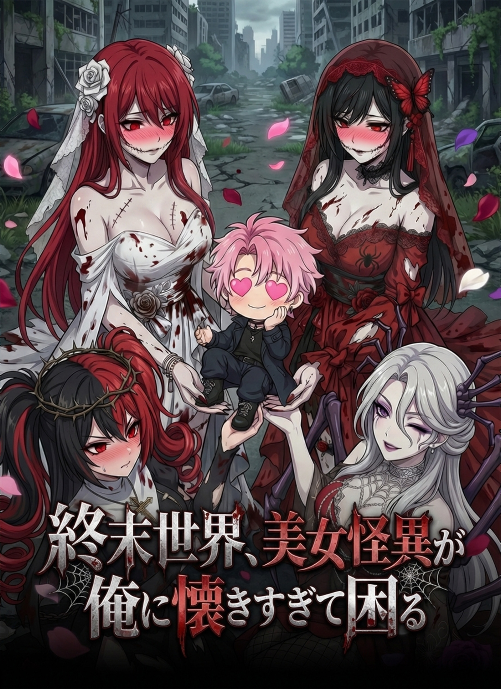 終末世界、美女怪異が俺に懐きすぎて困る