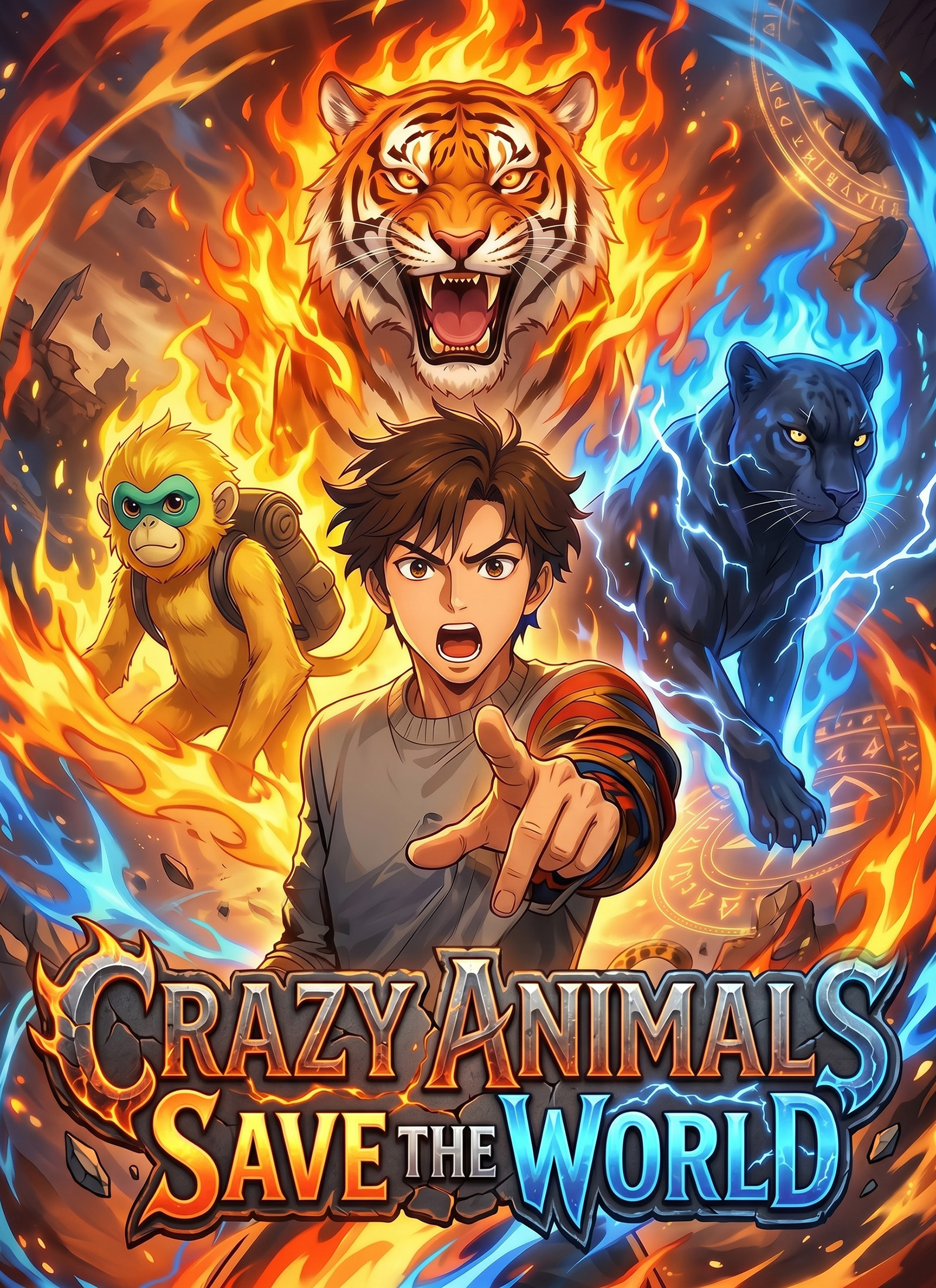 Póster de Crazy Animals Save the World (Dubbed)
