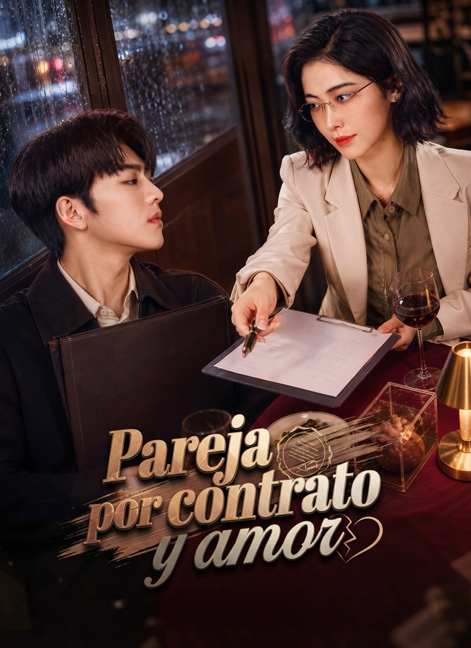 Pareja por contrato y amor