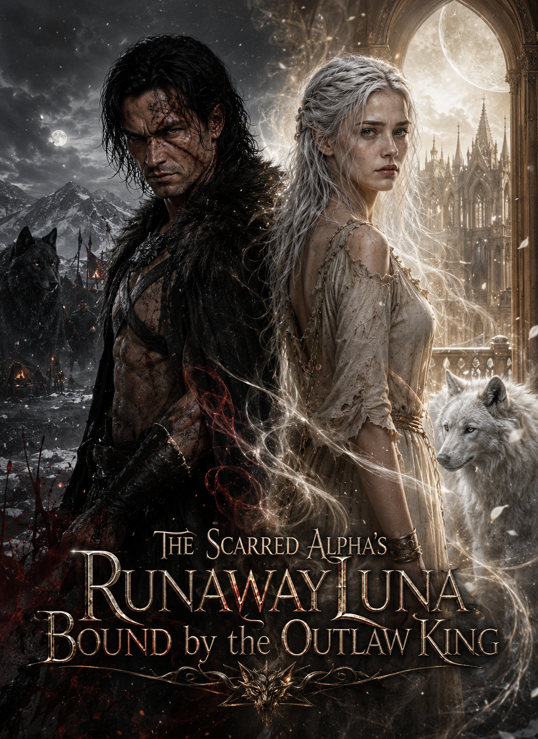 The Scarred Alpha's Runaway Luna: Bound by the Outlaw King