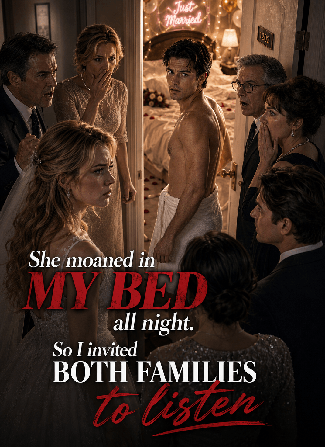 She moaned in my bed all night. So I invited both families to listen