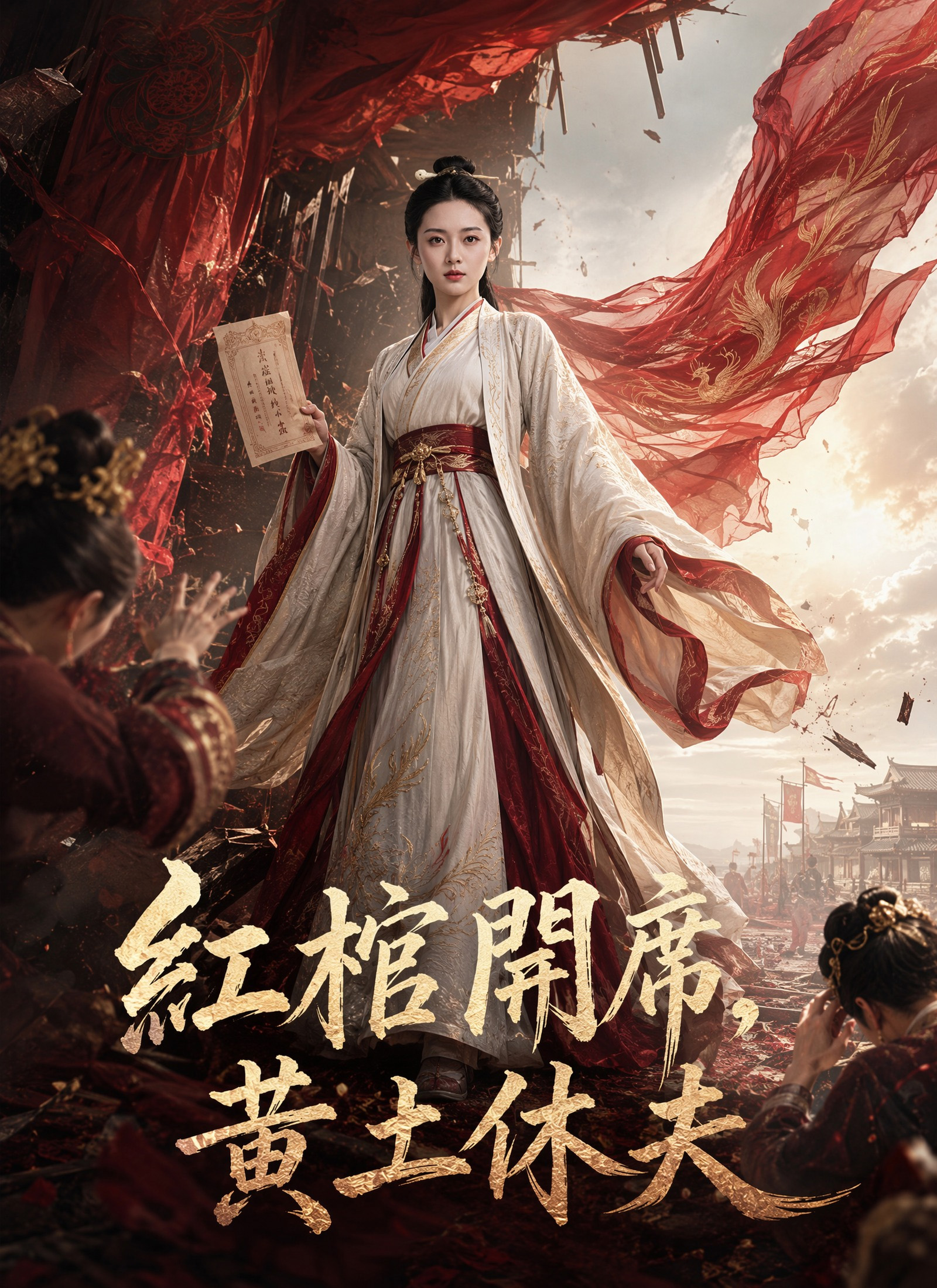 紅棺開席，黃土休夫