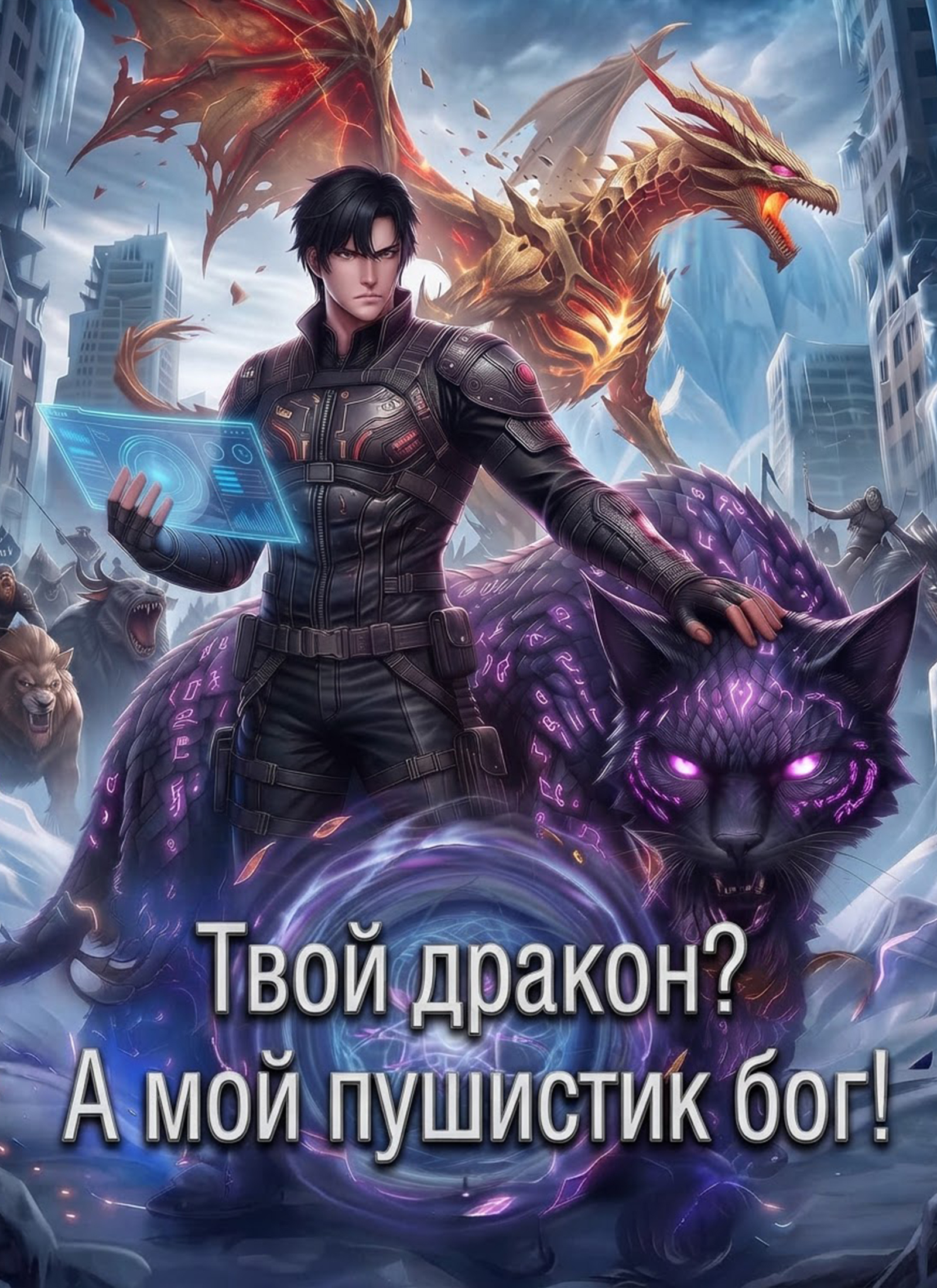 [Дубляж]Твой дракон? А мой пушистик бог!