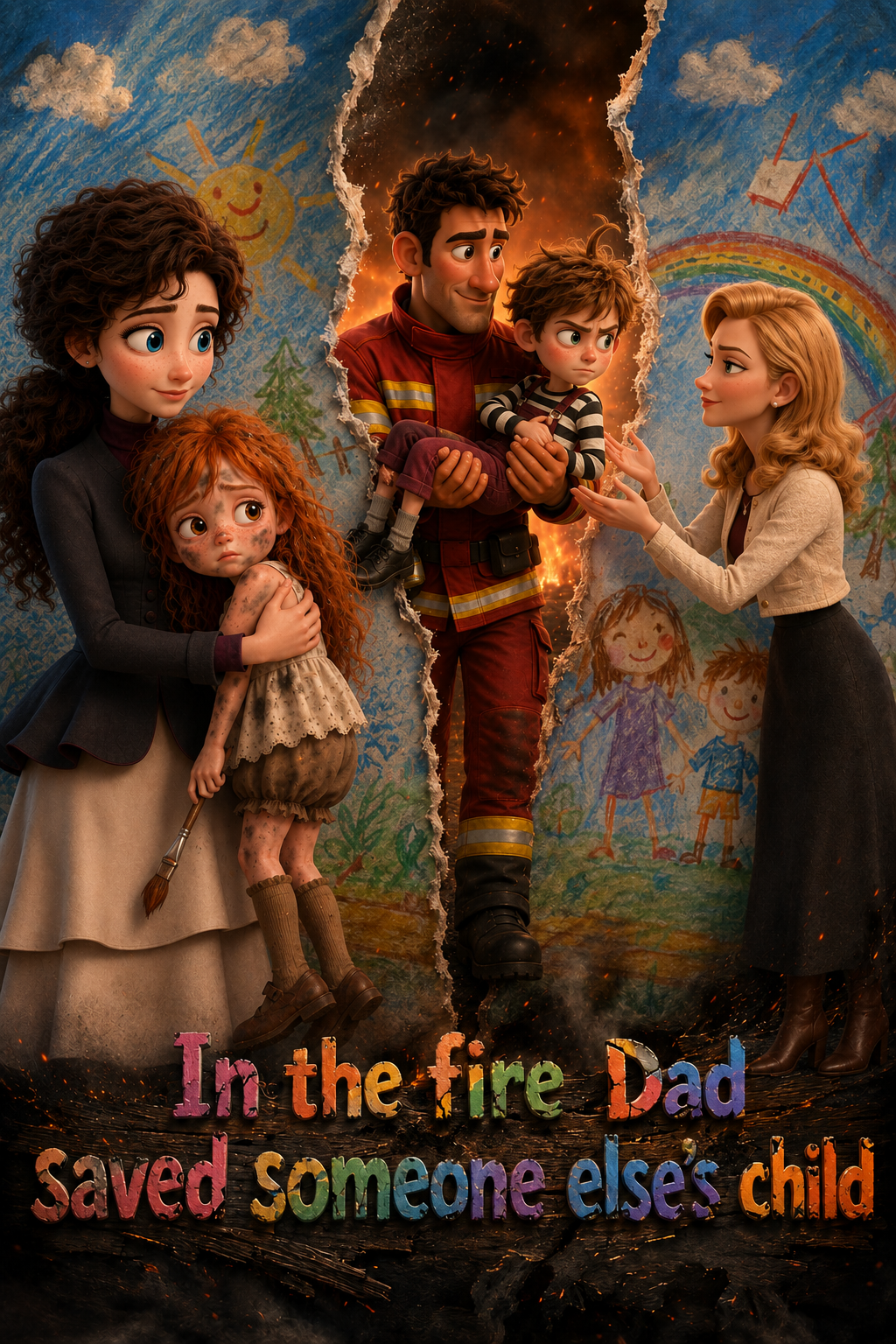 In the fire, Dad saved someone else’s child.