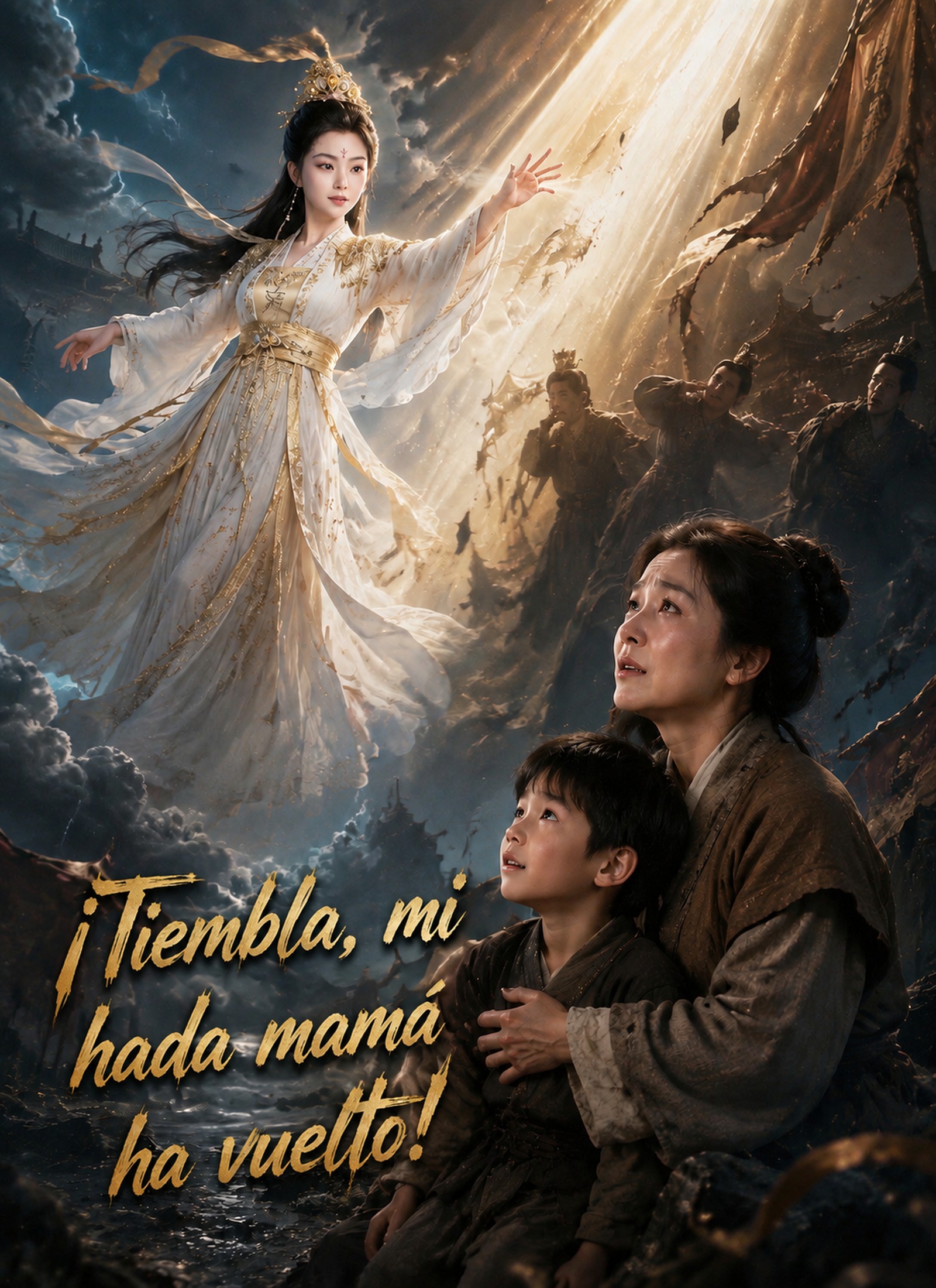 [Doblado] ¡Tiembla, mi hada mamá ha vuelto!