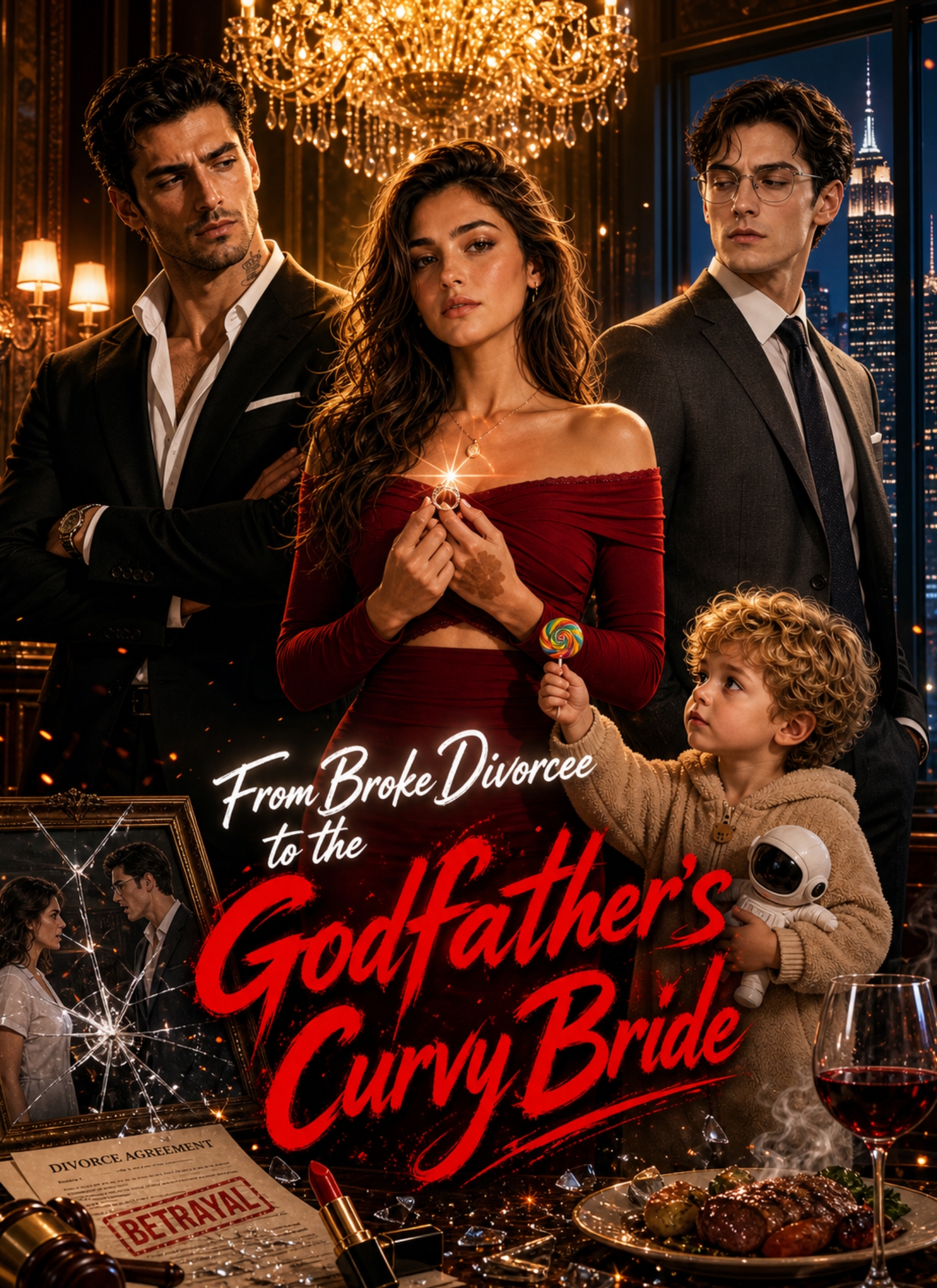 From Broke Divorcee to the Godfather's Curvy Bride