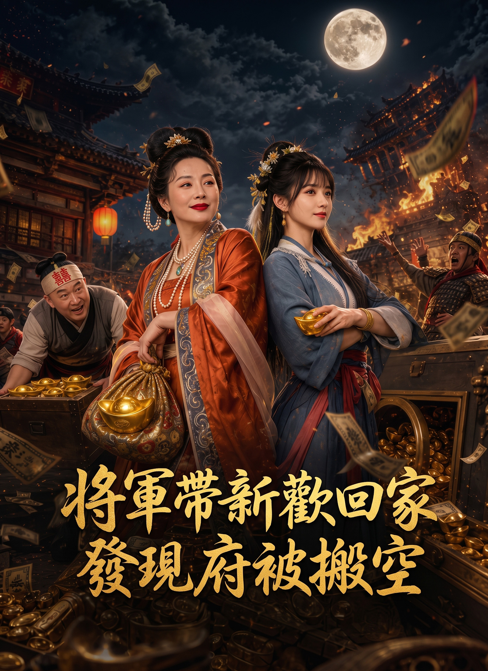 將軍帶新歡回家發現府被搬空