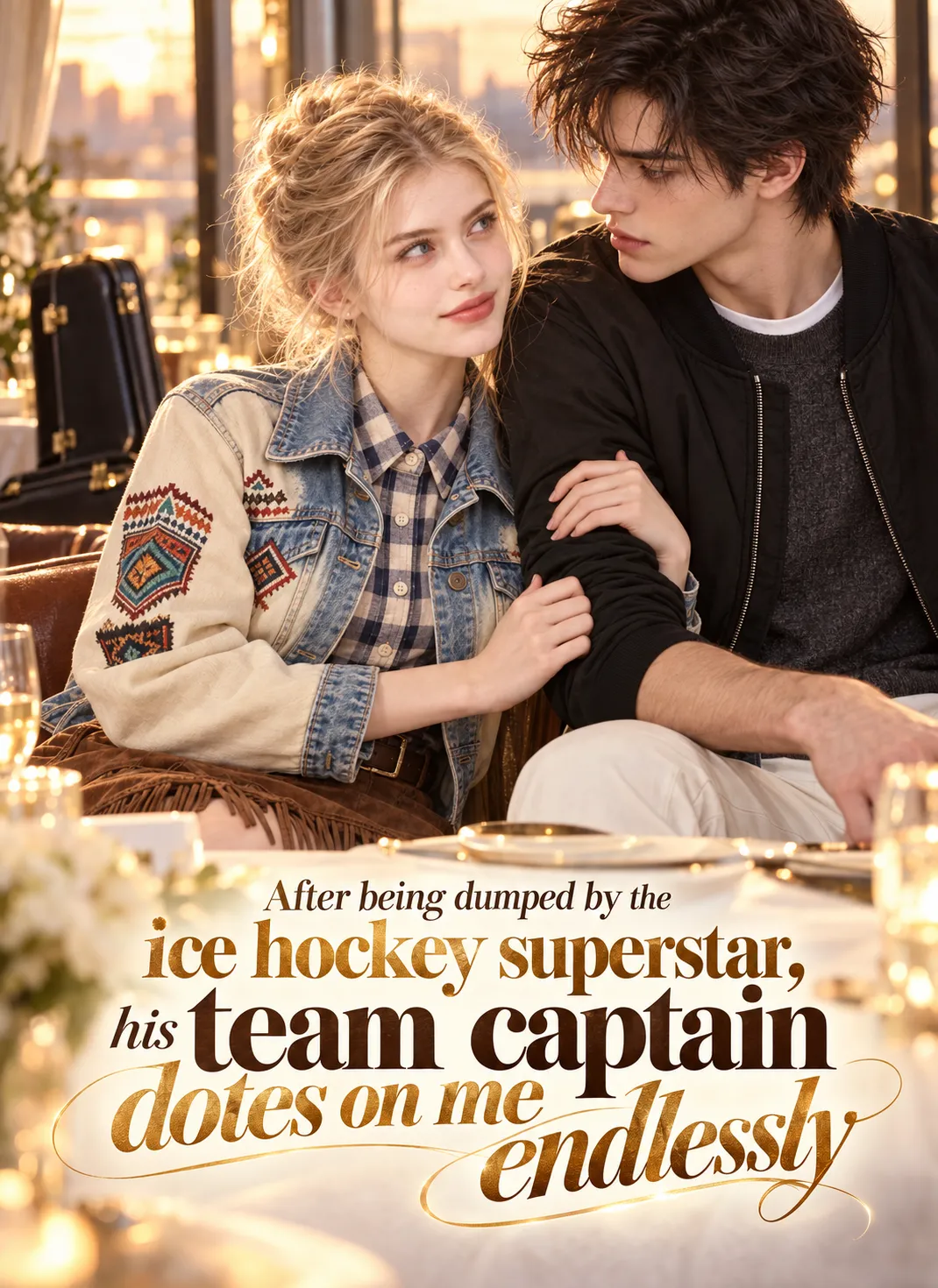 After being dumped by the ice hockey superstar, his team captain dotes on me endlessly