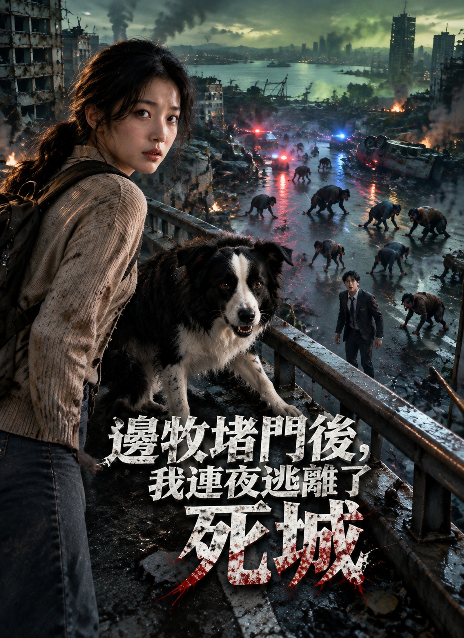 邊牧堵門後，我連夜逃離了死城