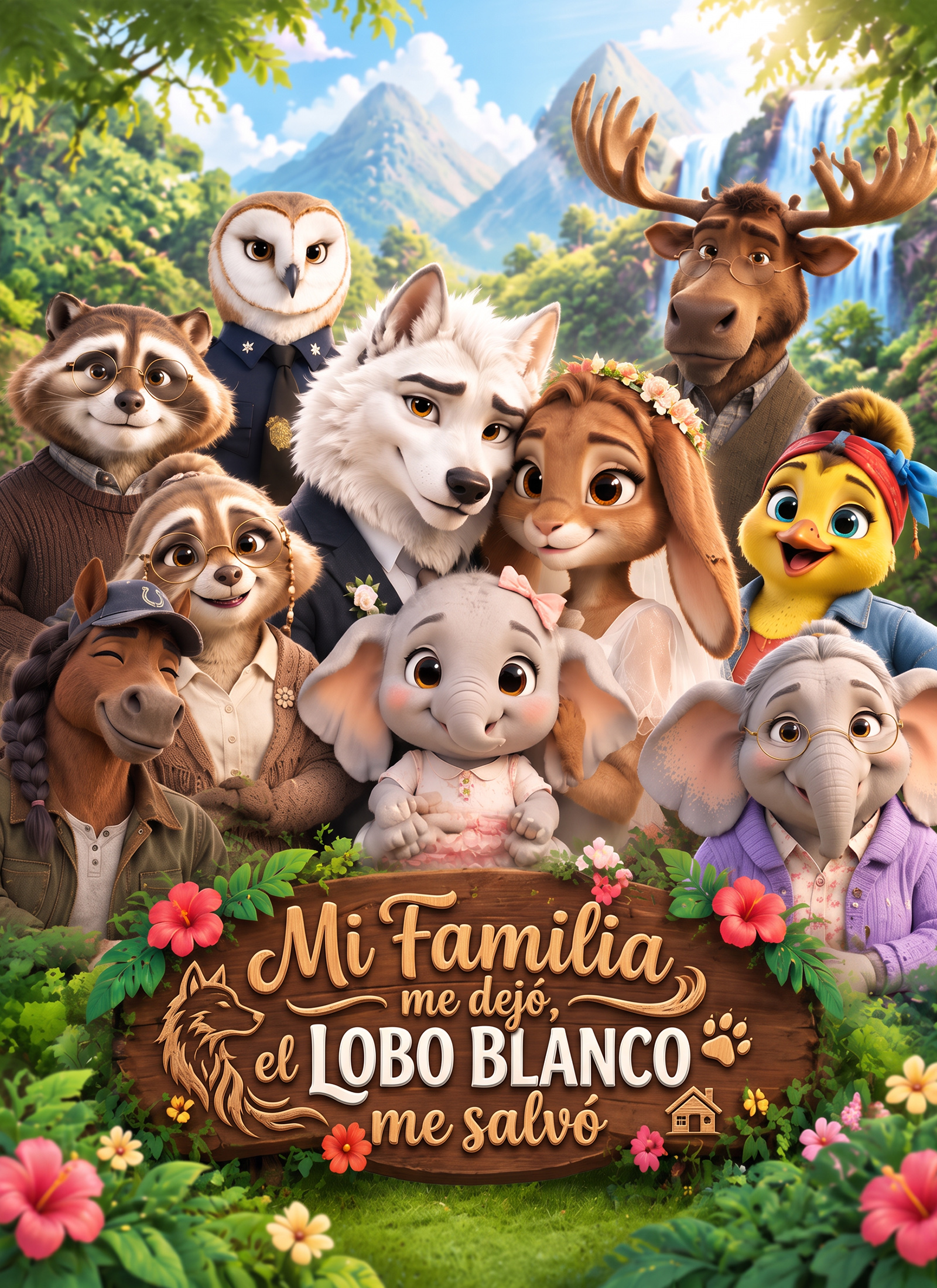 Mi familia me dejó, el lobo blanco me salvó