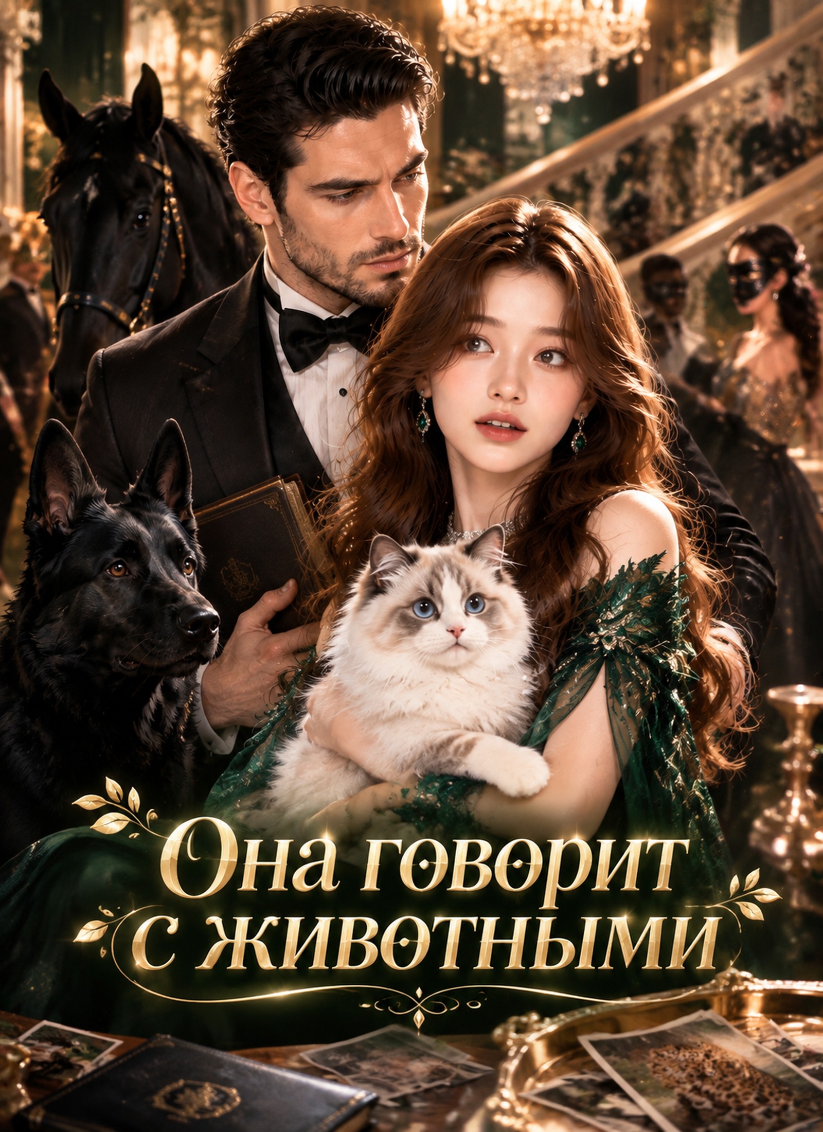 Она говорит с животными